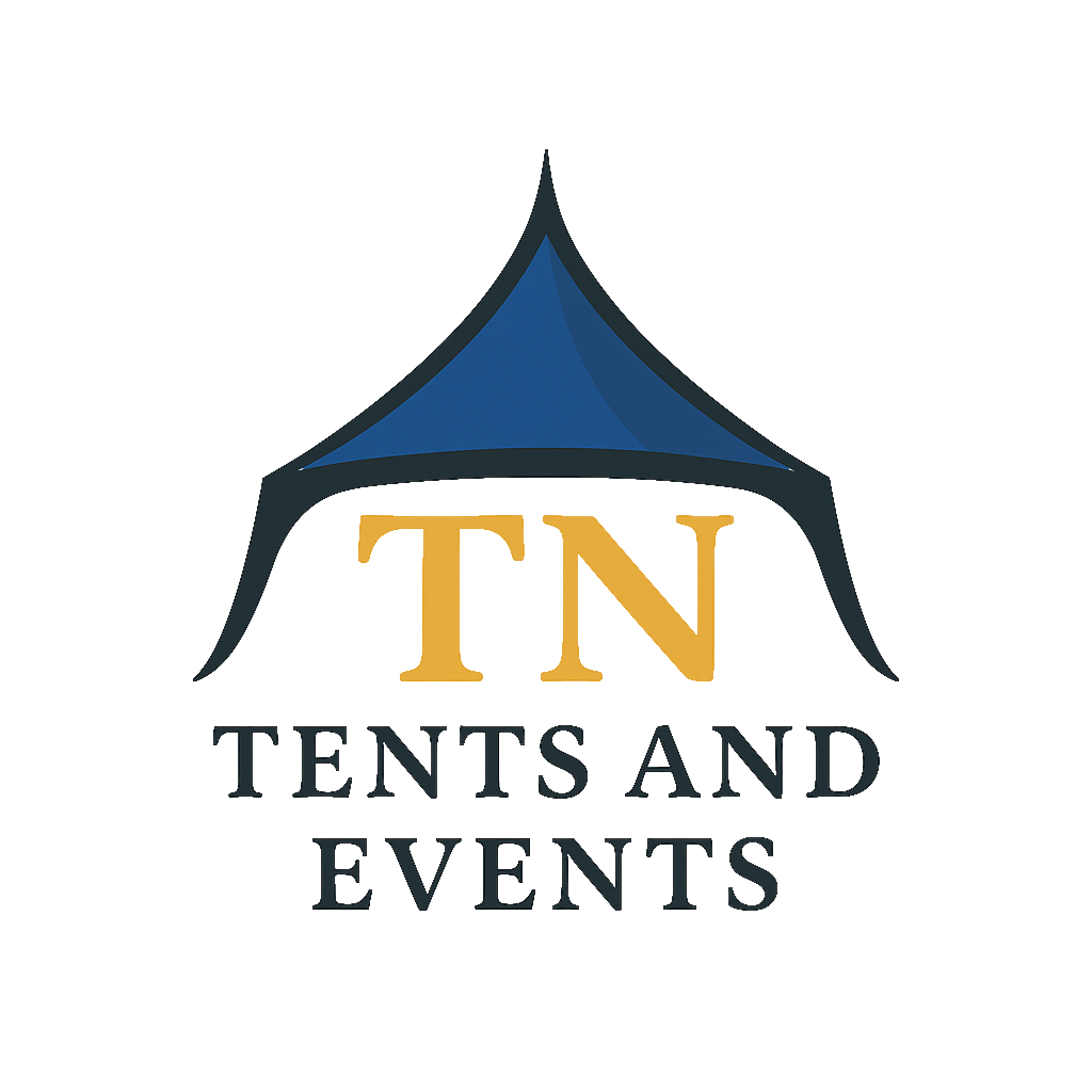 Frame tent setup for an event in Thompson's Station TN