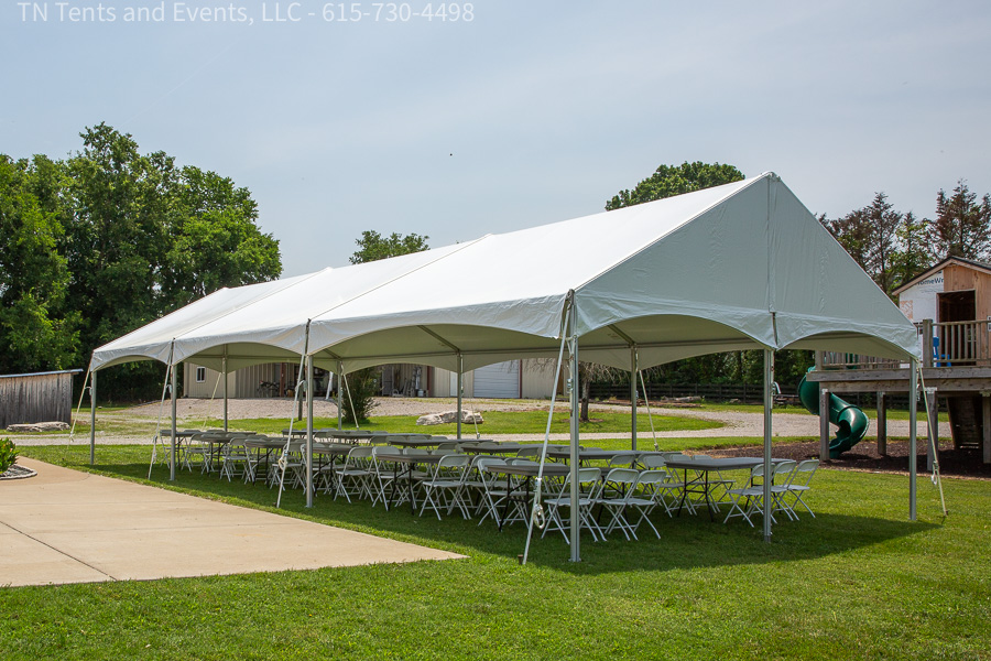 Corporate event tent rental with sidewalls in Nashville TN